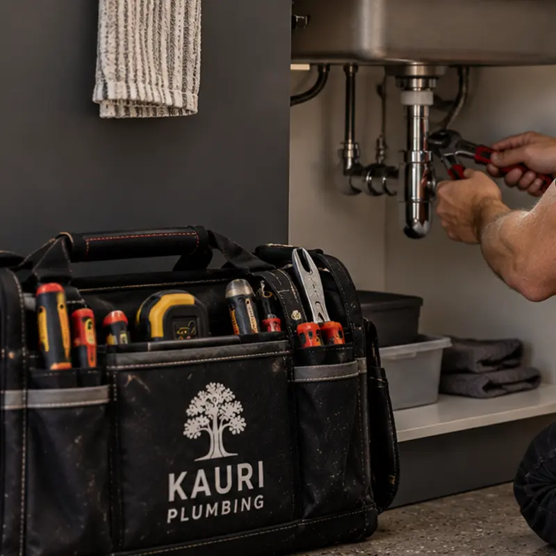Routine plumbing maintenance check
