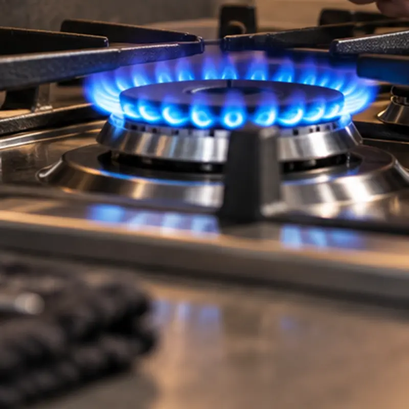 Gas burner flame, gas plumbing services